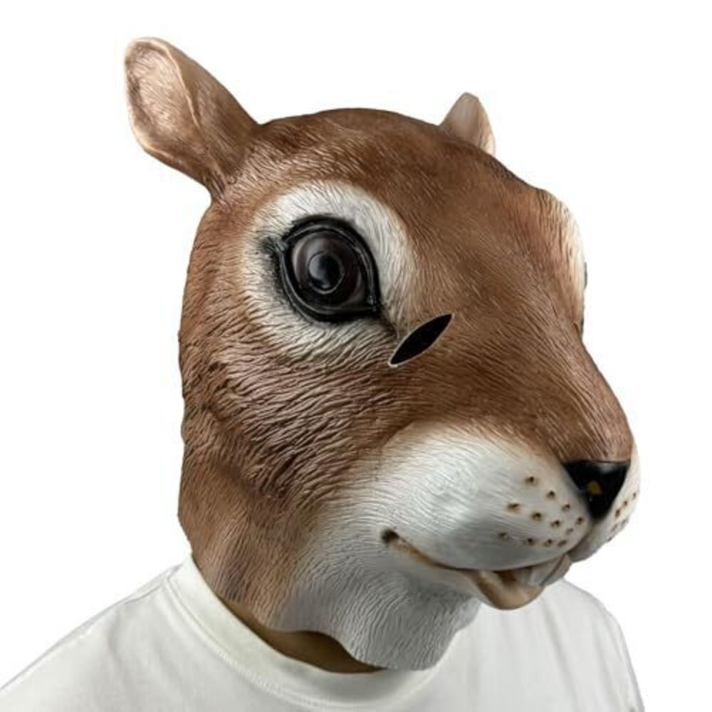 4180 Realistic Latex Squirrel Mask Full Head Costume for Adults - Hilarious